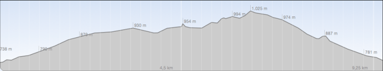 Höhenprofil Hohe Rannach