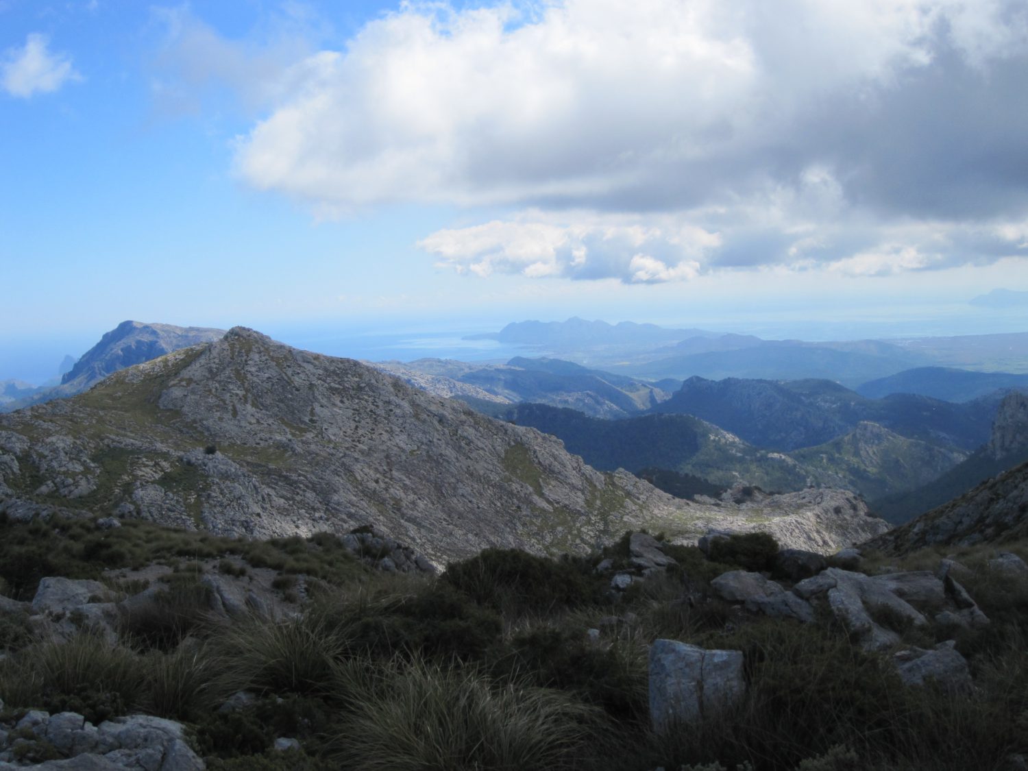 Blick auf die östliche Serra Tramuntana