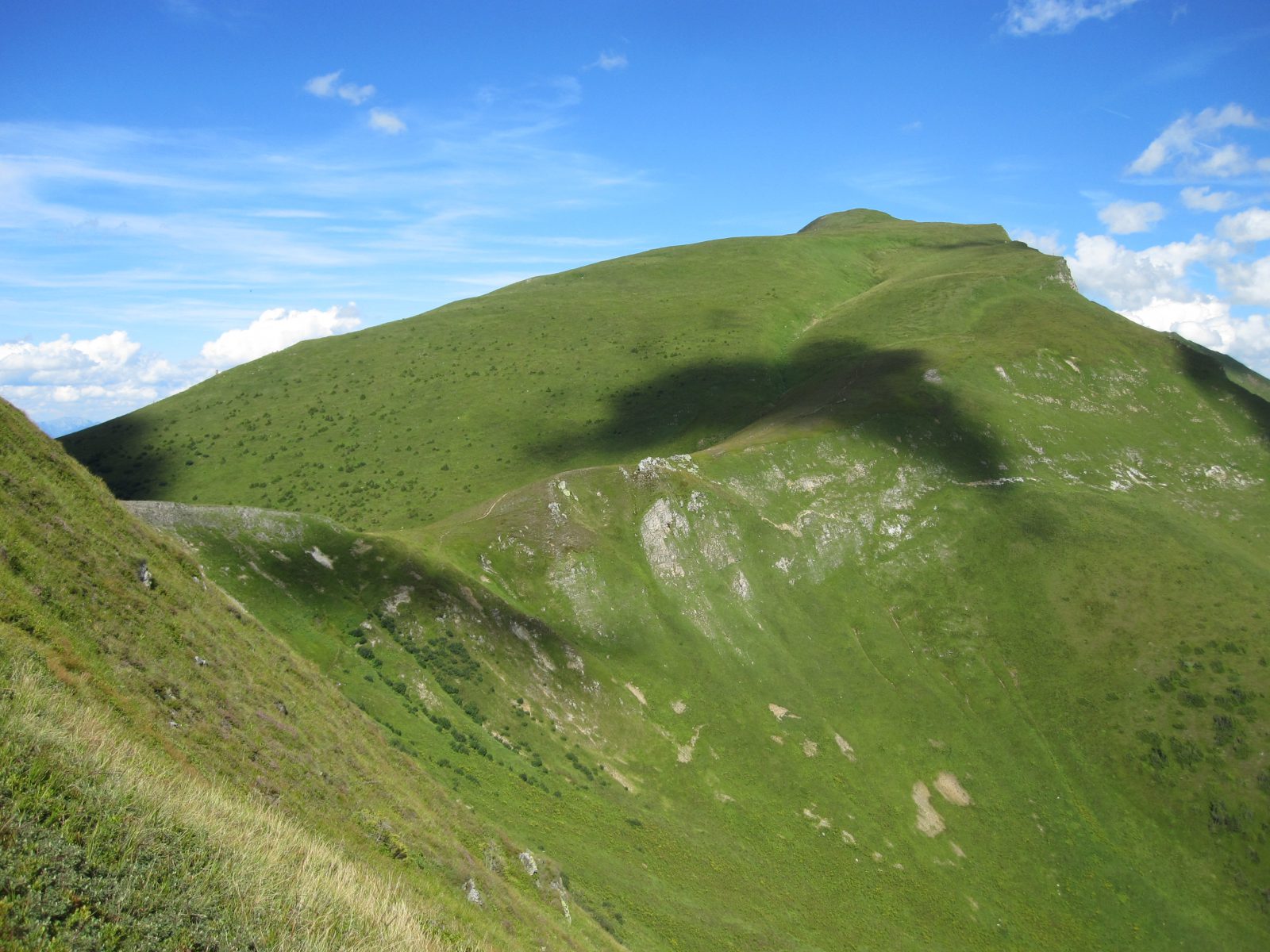Blick zurück zum Gipfel