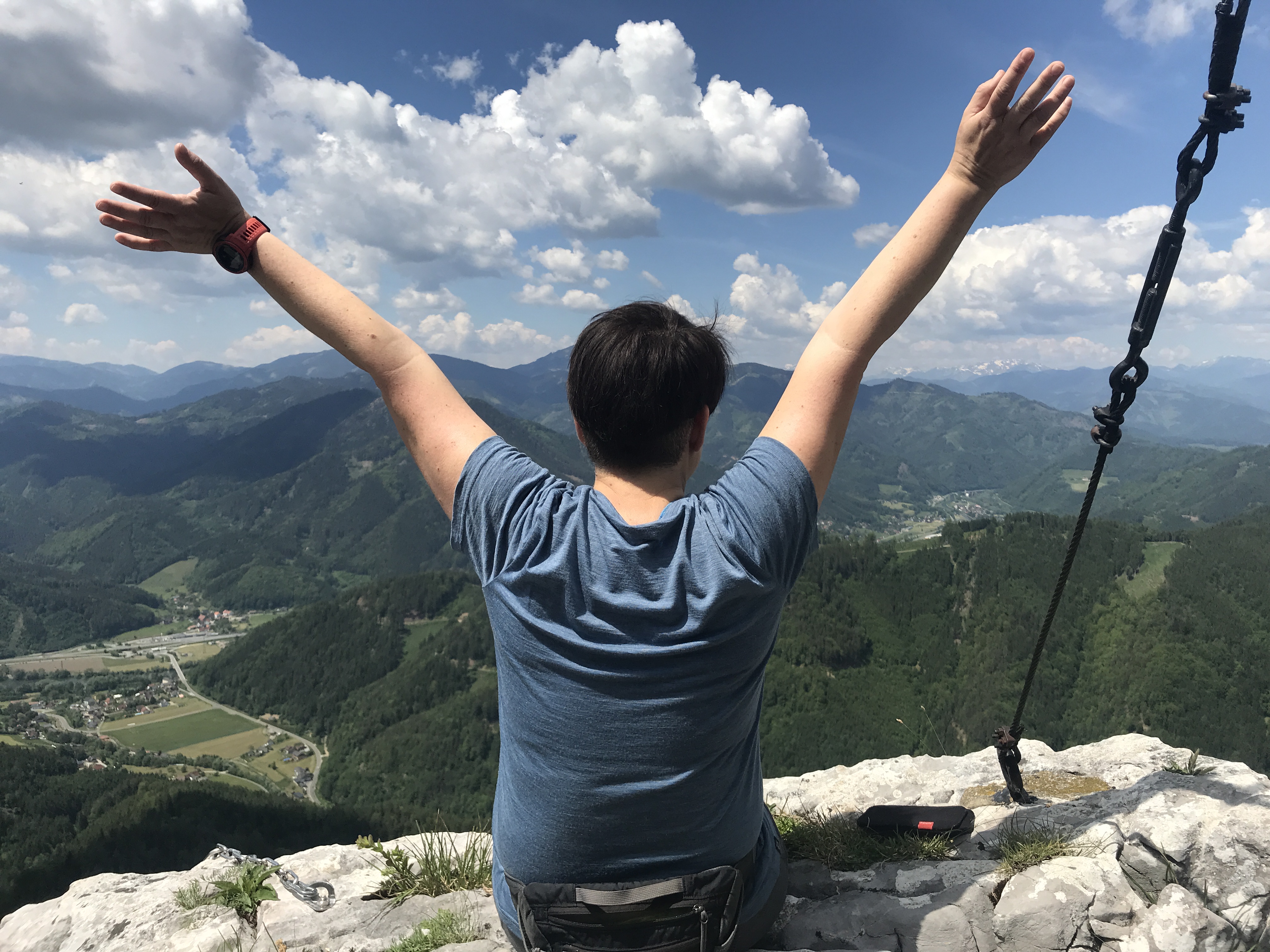 Aussicht vom Felsvorsprung